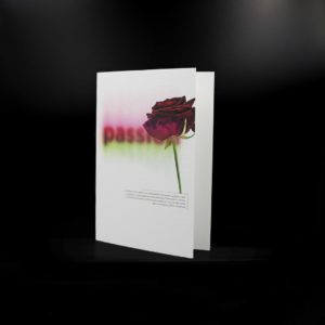 Carte Doubles - Fleurs aux Mots - Passion. Photographies Olivier Botta, Design Solo Sinds 2014