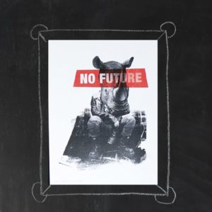 Affiche 30x40cm - No Future - Rhinocéros